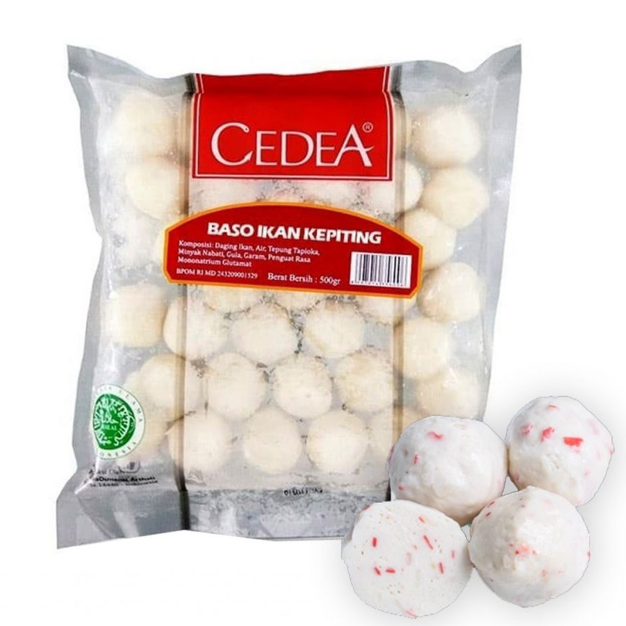 Cedea Bakso Ikan Rasa Kepiting Cedea 500 Gram