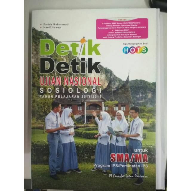 

Buku detik detik ujian nasional (UN) Sosiologi SMA TA 2018/2019 plus kunci jawaban