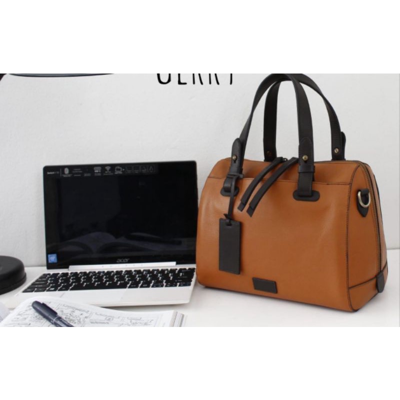 tas kulit 2 in 1 tote bag tas kulit original tas papirut garut tas keren tas wanita kulit asli