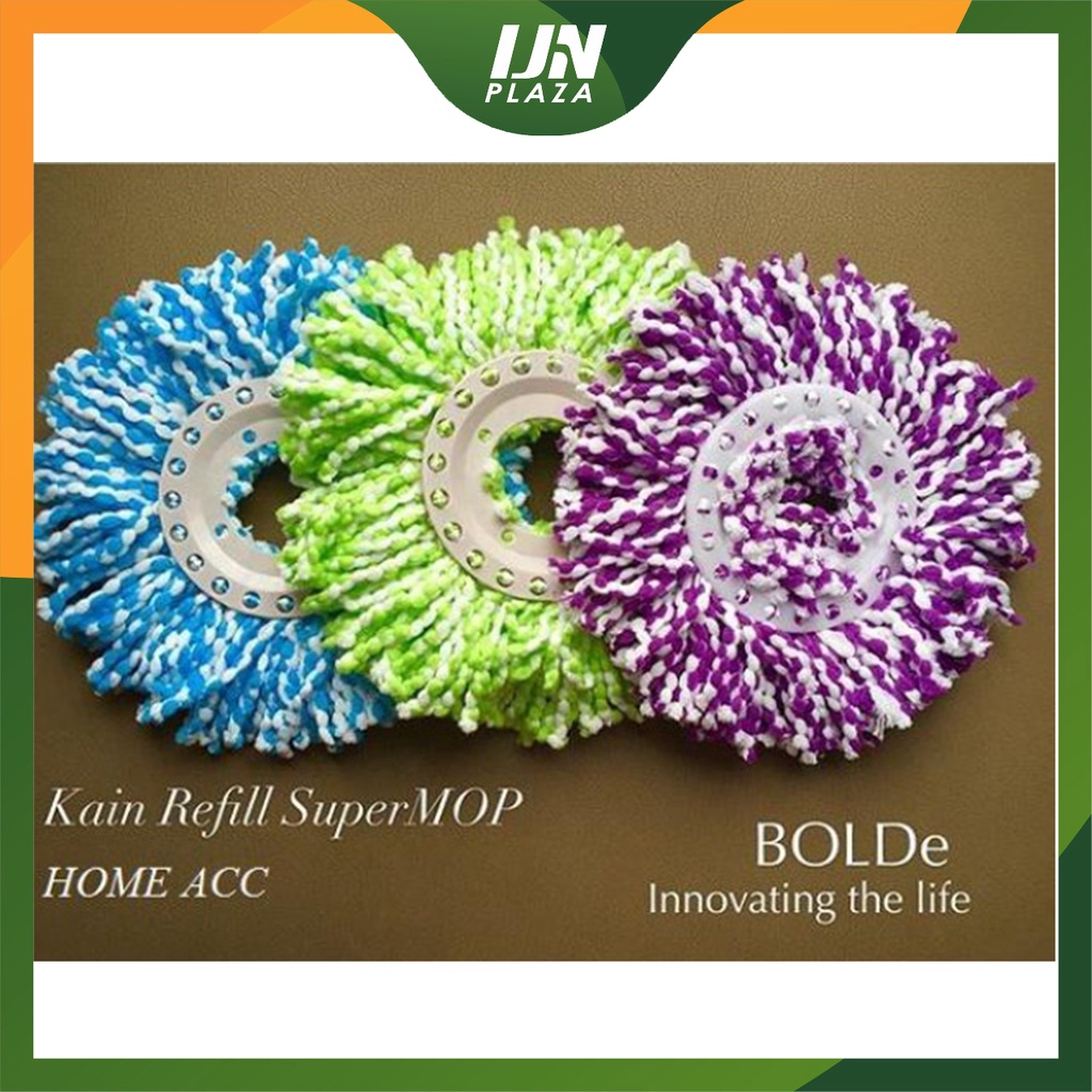 ❤ IJN ❤ BOLDë Isi Ulang Kain Pel / Refill Super Mop Microfiber Bolde Asli