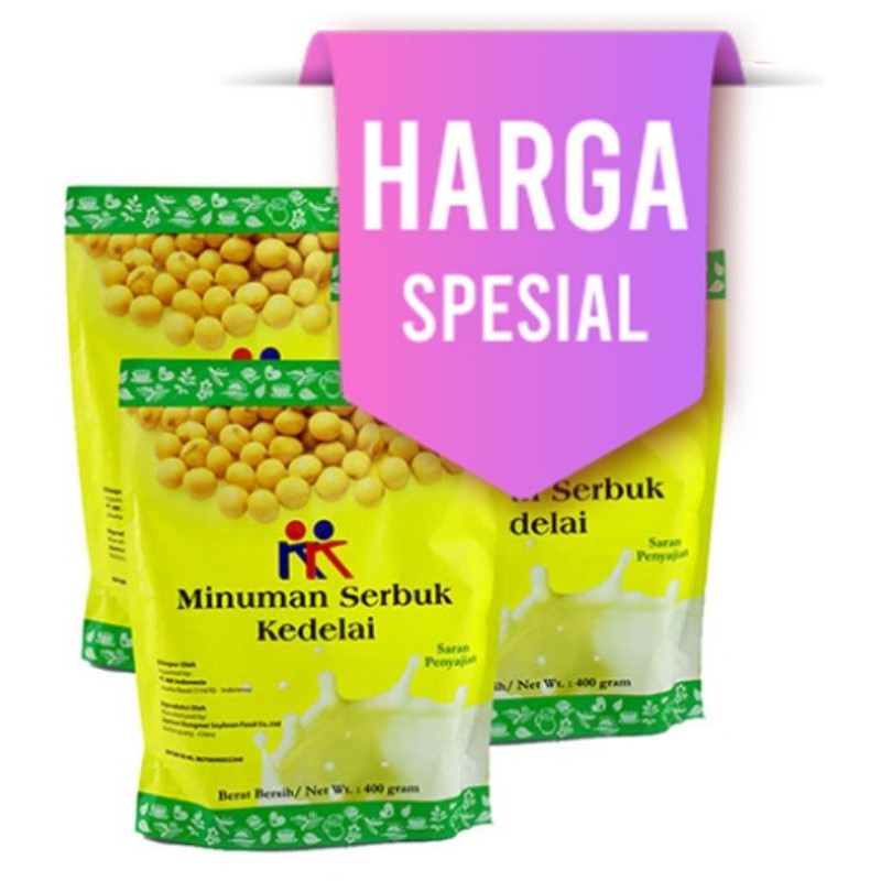 

paket hemat 3 pack minuman serbuk kedelai (susu kedelai)