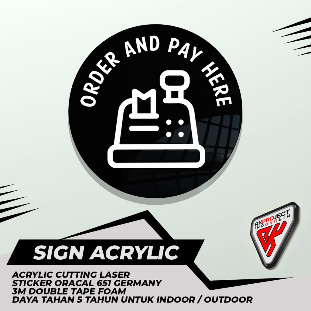 

SIGN BOARD AKRILIK BULAT ORDER AND PAY HERE