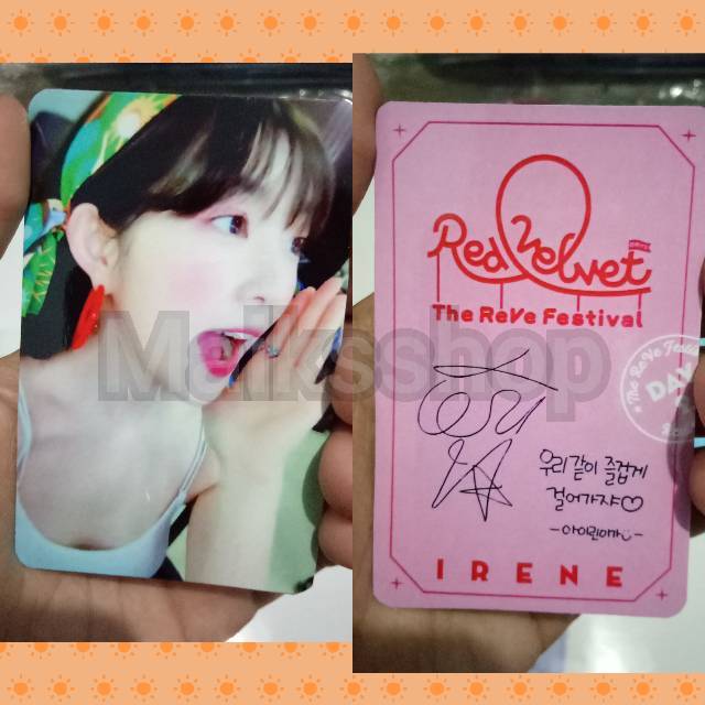 Red Velvet Reve Festival Day 2 Photocard Kpop