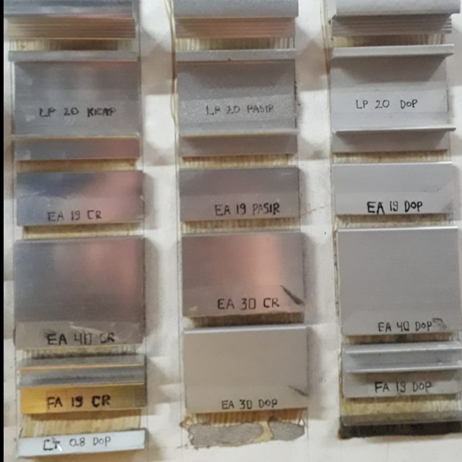 Frame Edging Handle Pintu Panel Alumunium FA 19 CROME