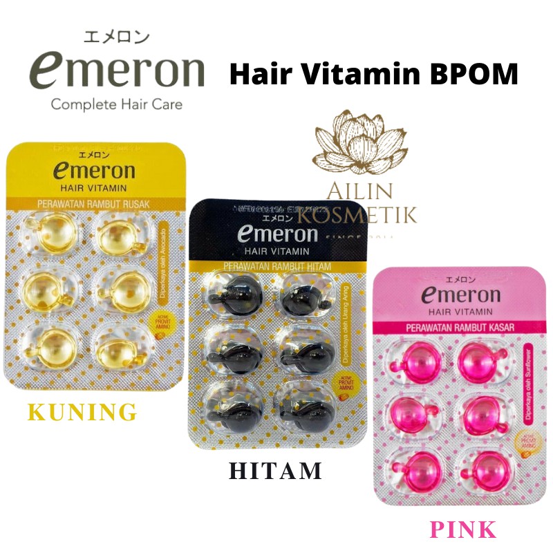 EMERON Hair Vitamin BPOM ORIGINAL / Vitamin Rambut Perawatan Rambut Rusak by AILIN