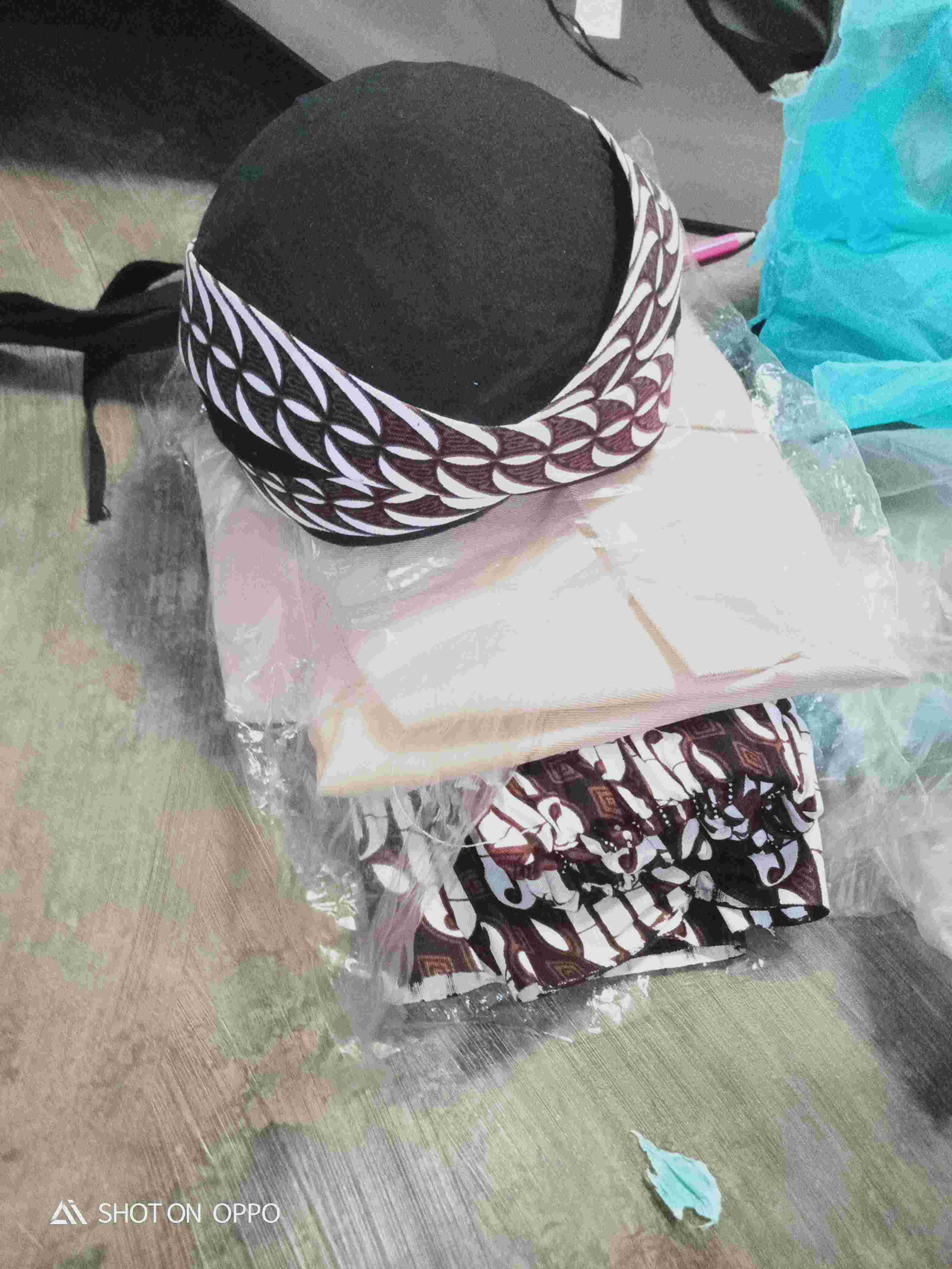 Beskap Anak | Beskap+celana Batik Putih+blangkon Samurai | Beskap Bayi | Beskap Balita Murah