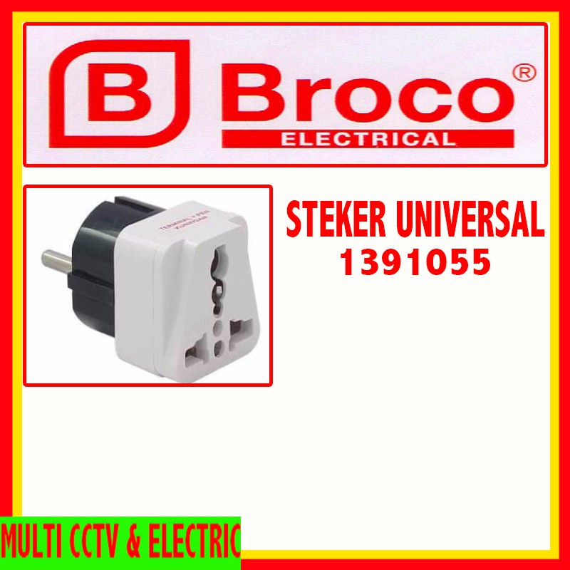 STEKER UNIVERSAL BROCO CONVERTER COLOKAN KAKI 3 KE KAKI 2 READY