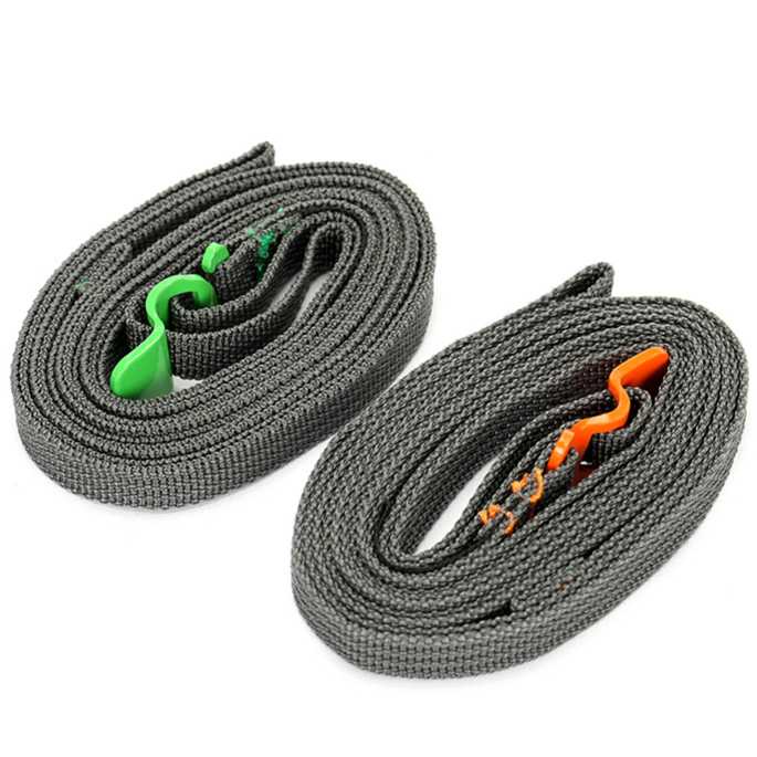 Tali Strap Pengikat Tas Camping Rope with Metal Quick Hook BC098K