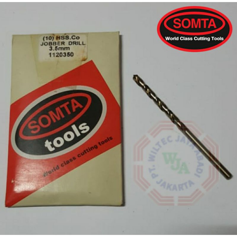 Mata bor besi HSS Cobalt 3.5mm merk Somta (1120350)