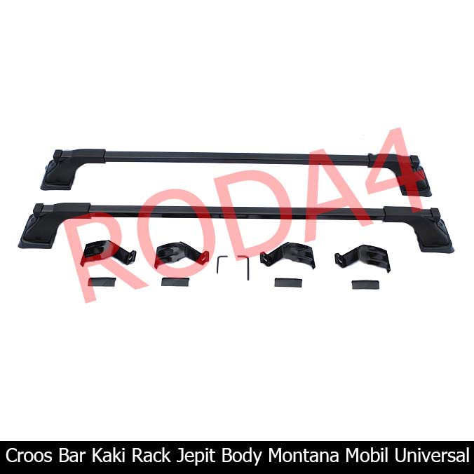 Cross Bar - Kaki Rack Model MONTANA  Jepit Body Mobil Universal