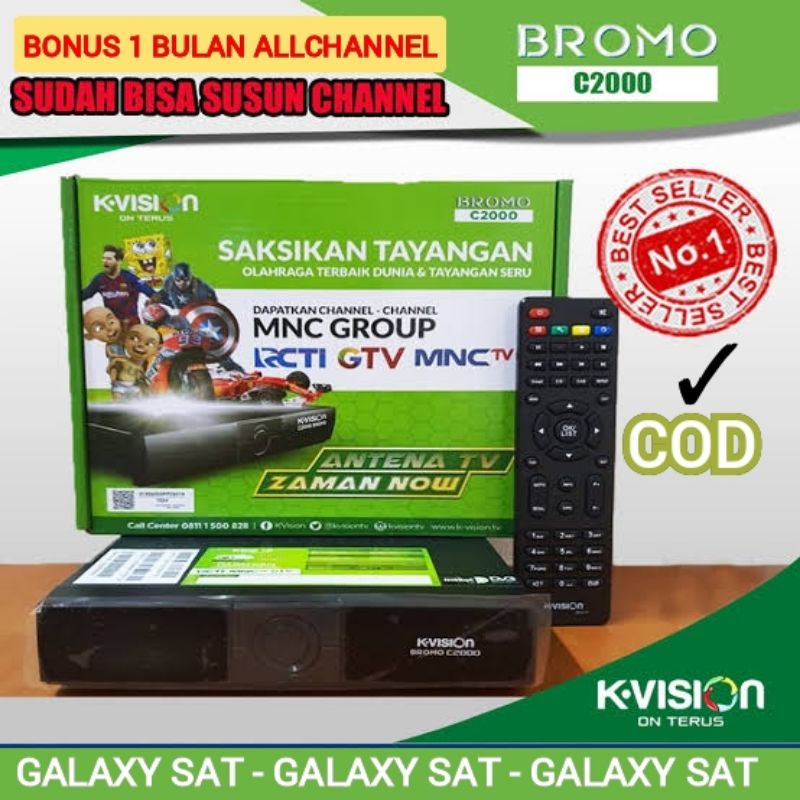 Receiver Parabola Indovision K-vision Bromo C2000 HD Kvision Bromo C2000 Gaspol