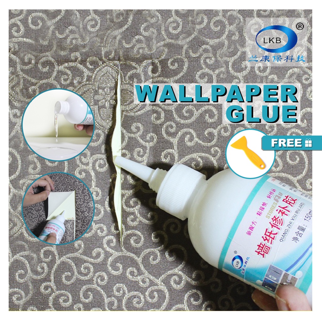 LEM AJAIB PEREKAT WALLPAPER DINDING STIKER DAPUR SERBAGUNA WALPAPER
