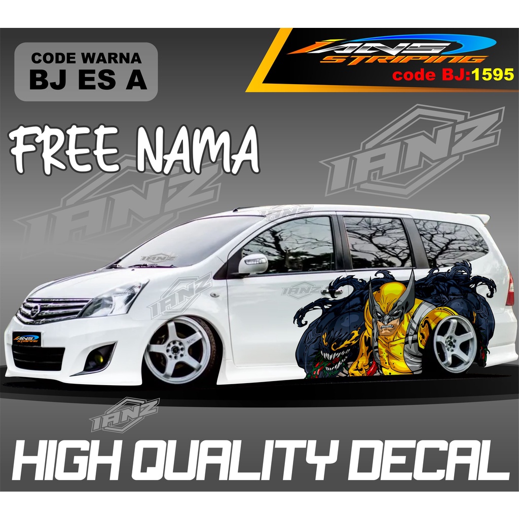 STICKER VARIASI MOBIL GRAND LIVINA  HERO / STIKER MOBIL TERIOS XPANDER NEW DESAIN / VARIASI STIKER MOBIL AVANZA XENIA