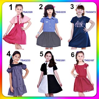 Dress Baju Anak Perempuan Cewek Lengan Pendek Usia Umur 3 Dress Baju Anak Perempuan Cewek Lengan Pendek Usia Umur 3