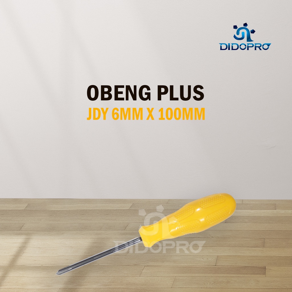 JDY Obeng Gagang Plastik Plus (+) 6 mm 4&quot; 5&quot; 6&quot; 8&quot; / Cushion Grip Screwdriver