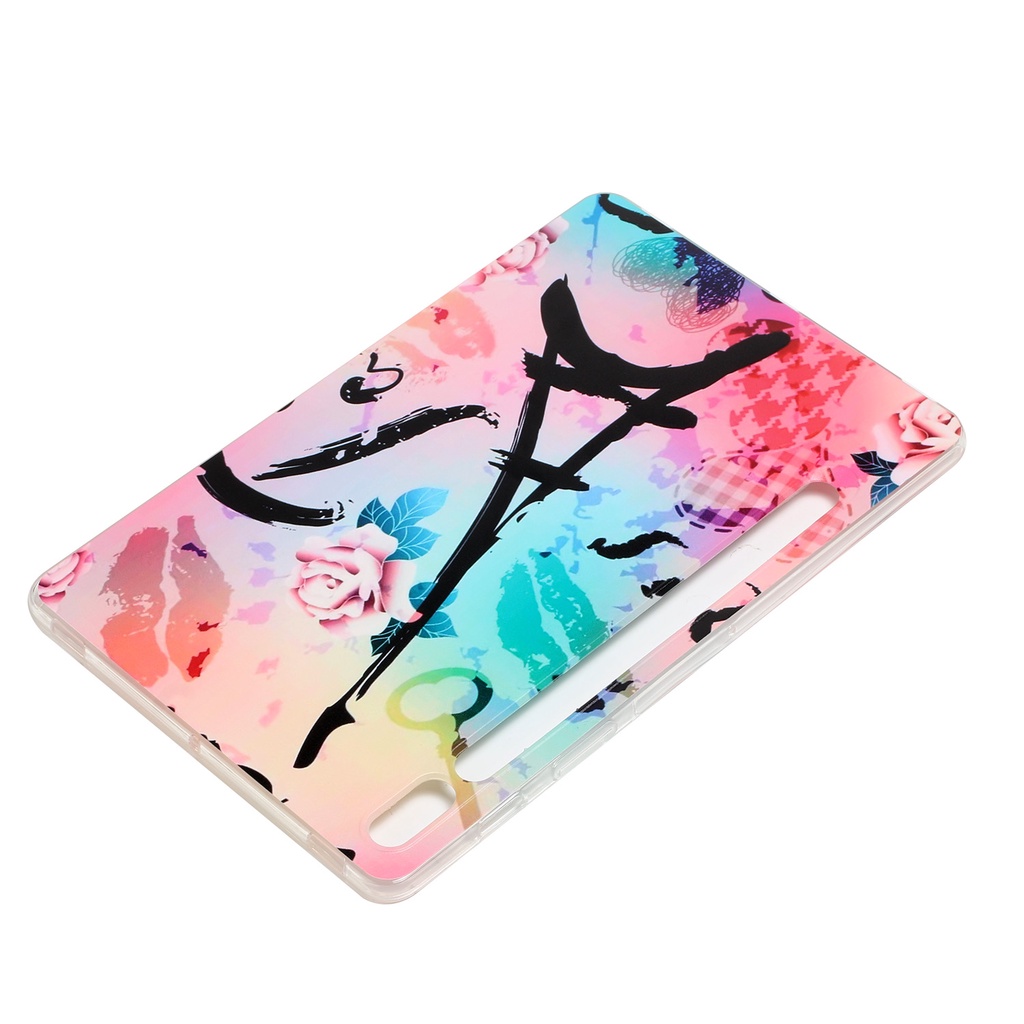 For Samsung Galaxy Tab S7 FE S8 Plus S8+ S7+ 12.4&quot; SM-X800 SM-X806 SM-T730 SM-T733 SM-T736B SM-T970 SM-T976B Fashion Tablet Protection Cover Painted Pattern Soft TPU Case