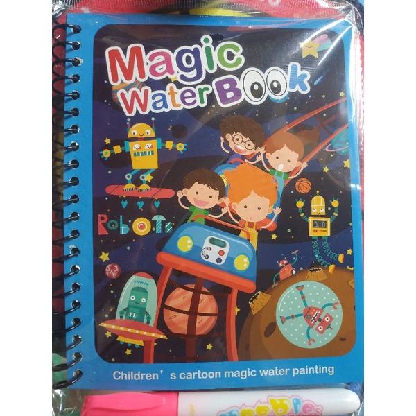 [TERMURAH] Buku Mewarnai digunakan Berulang termurah anti berantakan mengalihakan dari gadget magic water book-Luar angkasa