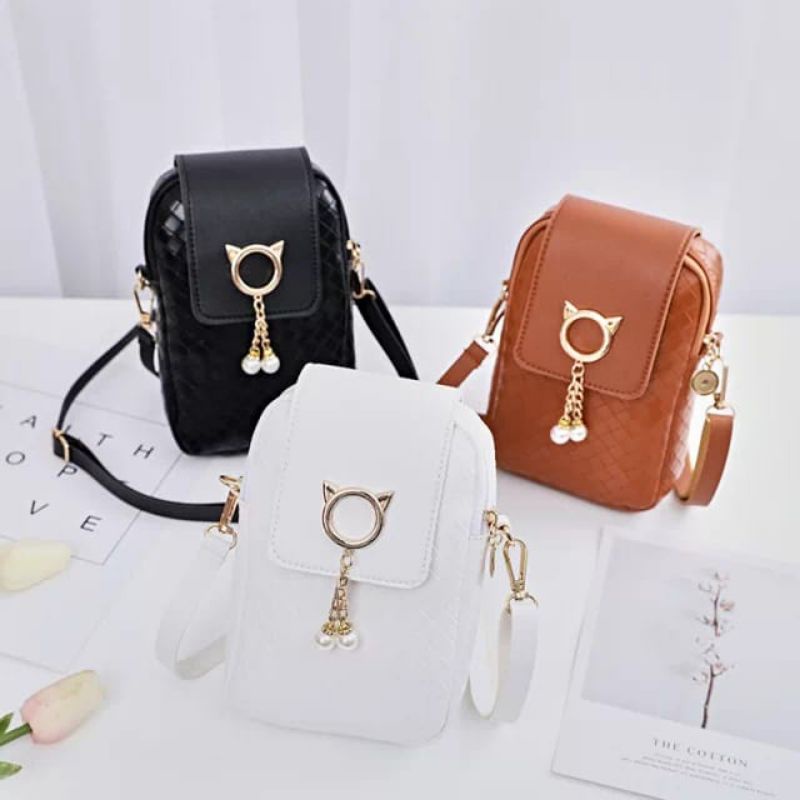 Tas Selempang Korea Tas Wanita Tas Handphone Tas Tali Panjang Fashion Korea Import