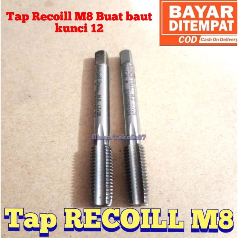 handtap recoil tap helicoil hand tap verbos pembuat DRAT baut kunci 12