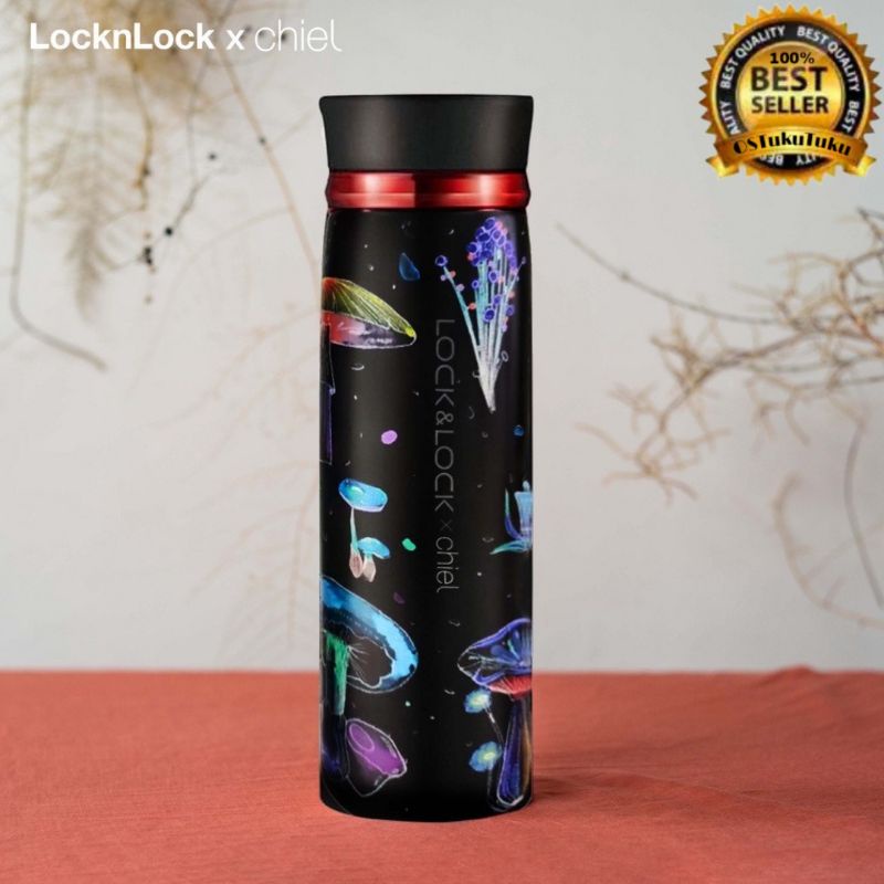 Limited Edition LocknLock x Chiel Official - Exclusive Feather Light Black Tumbler 450ML