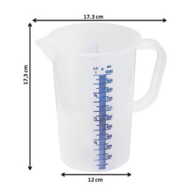 Greenleaf Scarlett Gelas Takaran 1 L / Gelas Takar 1000 ml / Gelas Ukur Green Leaf 1000 ml / Takaran