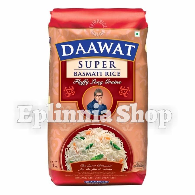 

Daawat Super Basmati Rice 1 Kg - Beras Dawat