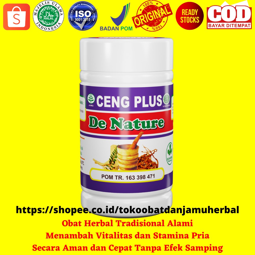 Ceng Plus De Nature Menambah Vitalitas dan Stamina Pria Secara Alami