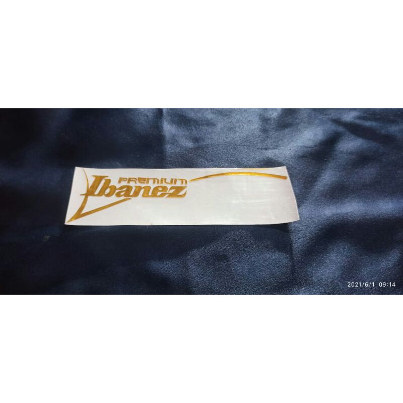 decal cutting sticker ibanez gold