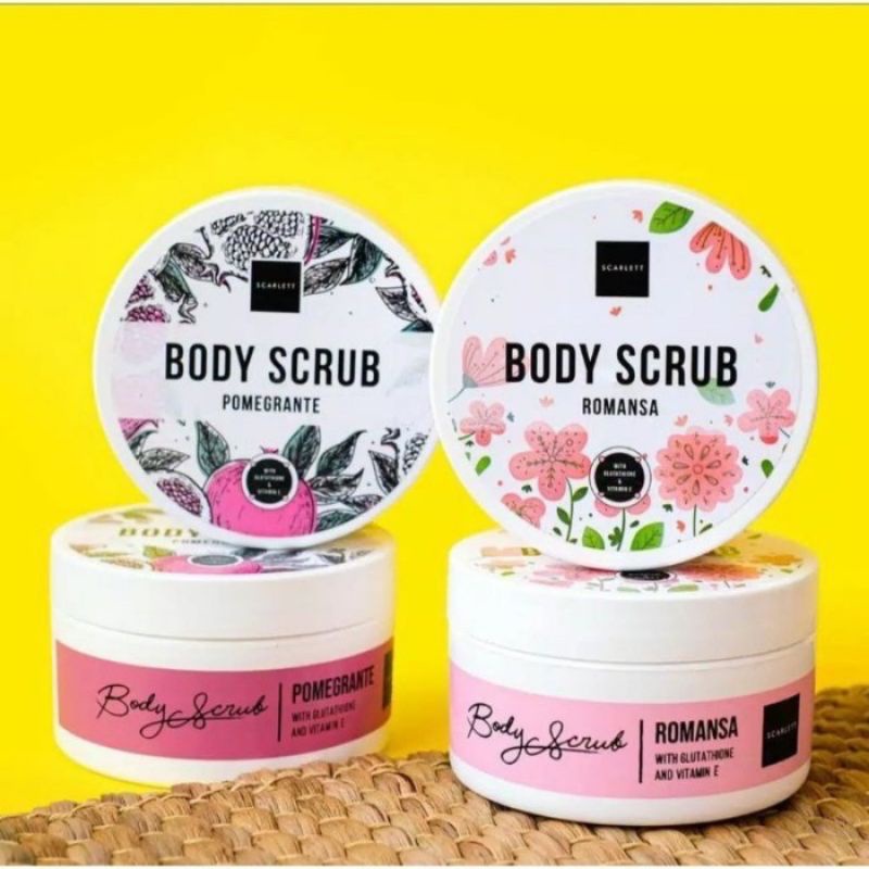 SCARLETT SERIES Shower Scrub/ Body Scrub/ Body Lotion/ Hair Treatment/ Face Care Brightening &amp; Acne