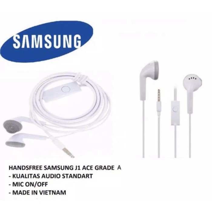 Headset HF Samsung J1 BJ vietnam Packing Plastik Ori copotan Grade A.-2