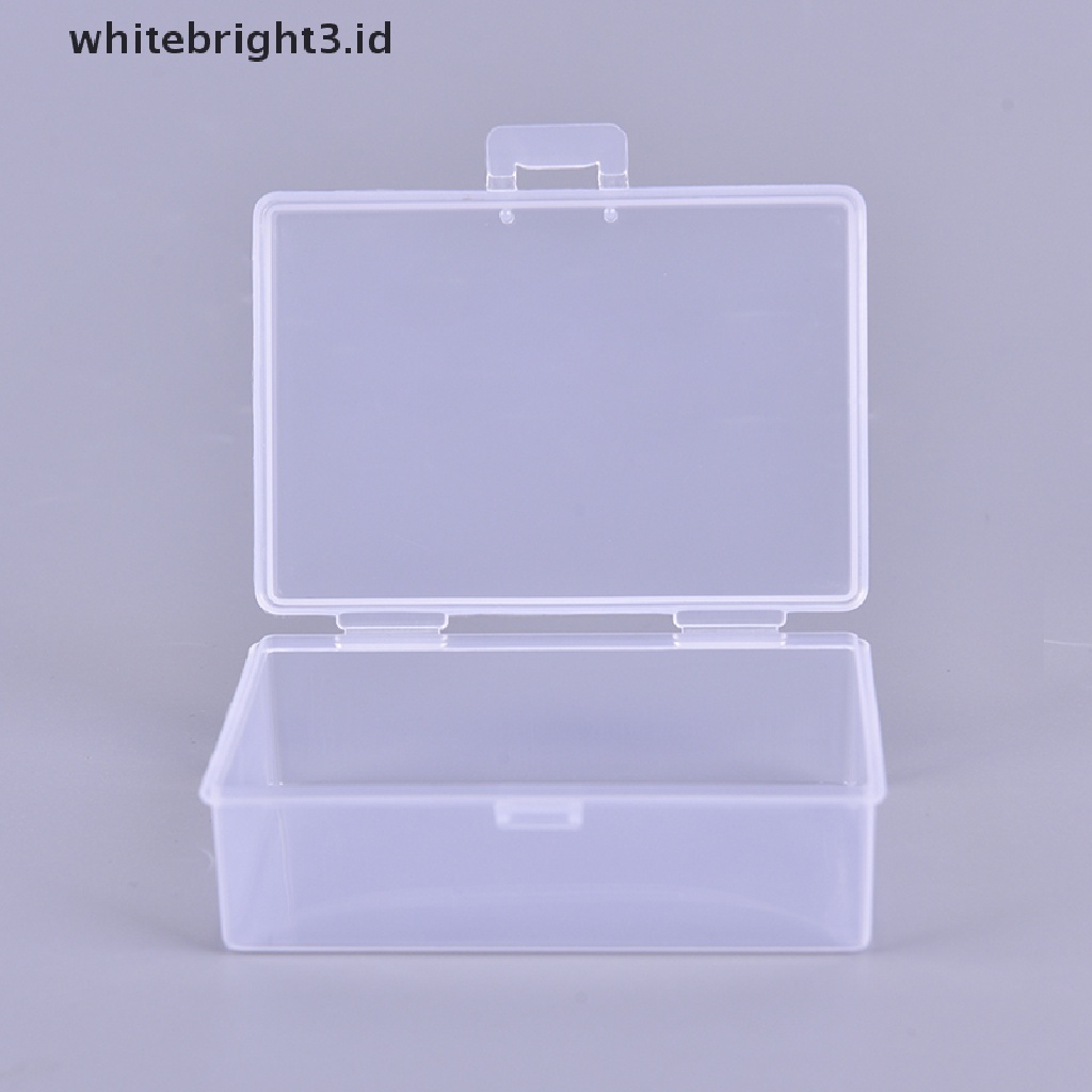 {whitebright3.id} 2pcs/set Transparent Plastic Boxes Playing Cards Container Storage Poker Case ,