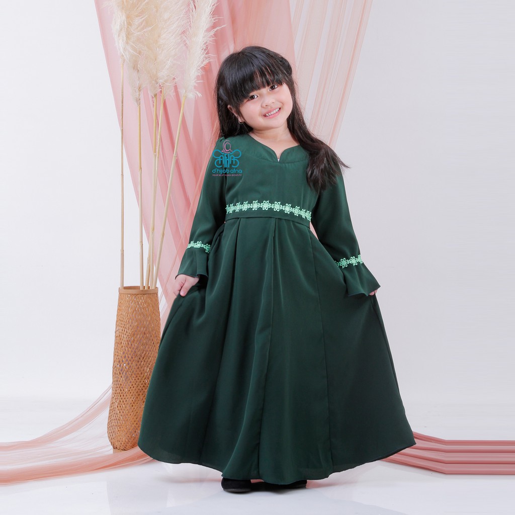 AFNA Gamis  Anak  Adeeva Baju  Gamis  Anak  Wolfis Syari 