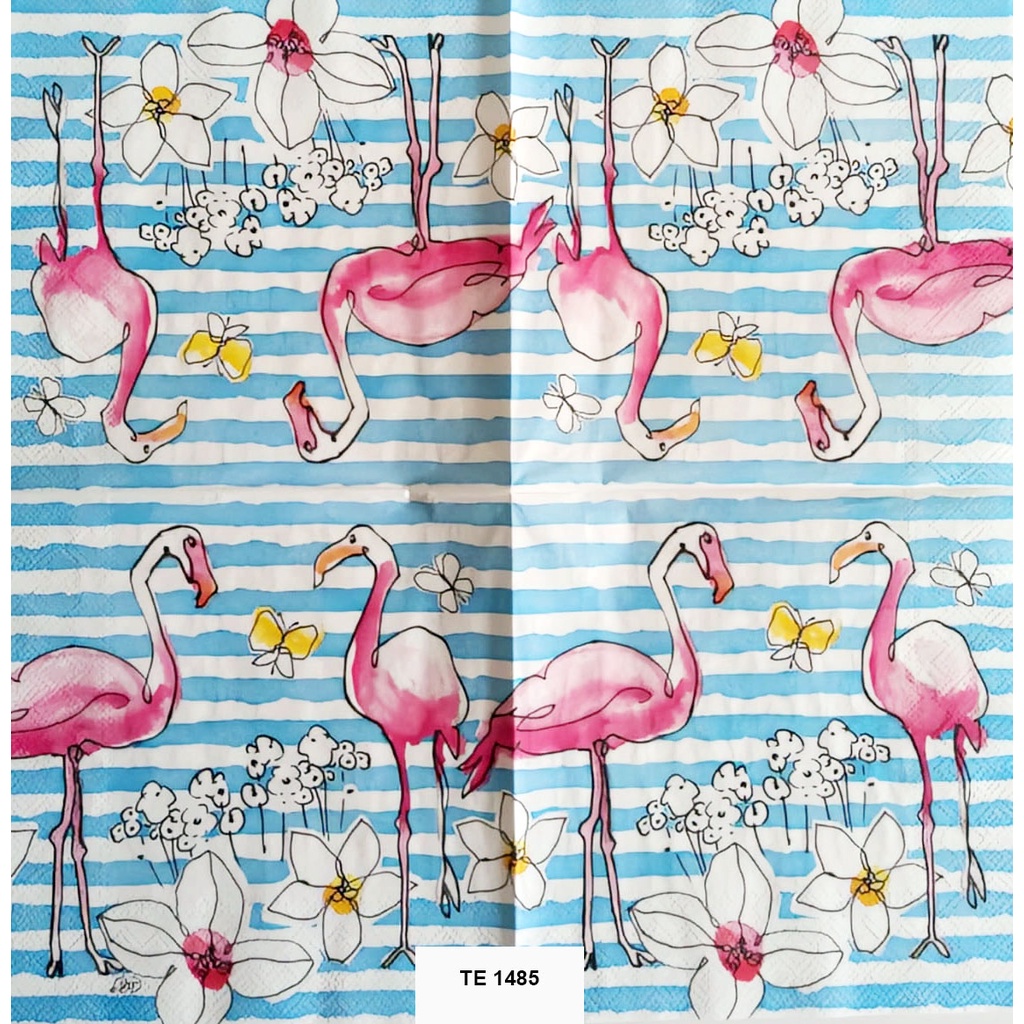 Tisu  Napkin Kerajinan  Decoupage Eropah 33X33 CM TE 1485 TTS