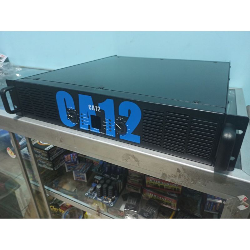 BOX POWER AMPLIFIER PROFESIONAL SOUND SYSTEM CA12 GAS tebal (sudah termasuk panel klip dan knop)