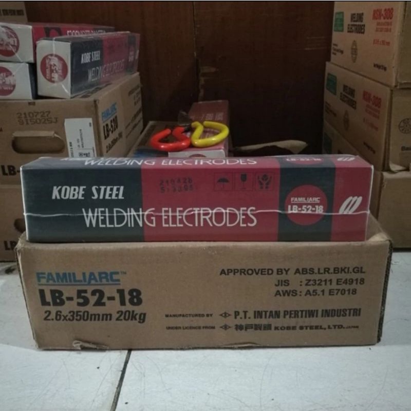 Kawat las listrik KOBE LB 52-18 2,6mm AWS E7018 las baja