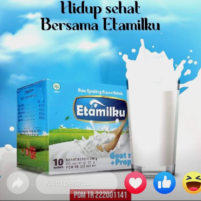 

Susu Kambing Etawa bubuk Etamilku Asli Harga promo Termurah