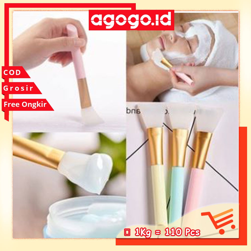 AGG-246 Kuas Masker Wajah Silikon / Silicone Facial Mud Mask Brush / Spatula