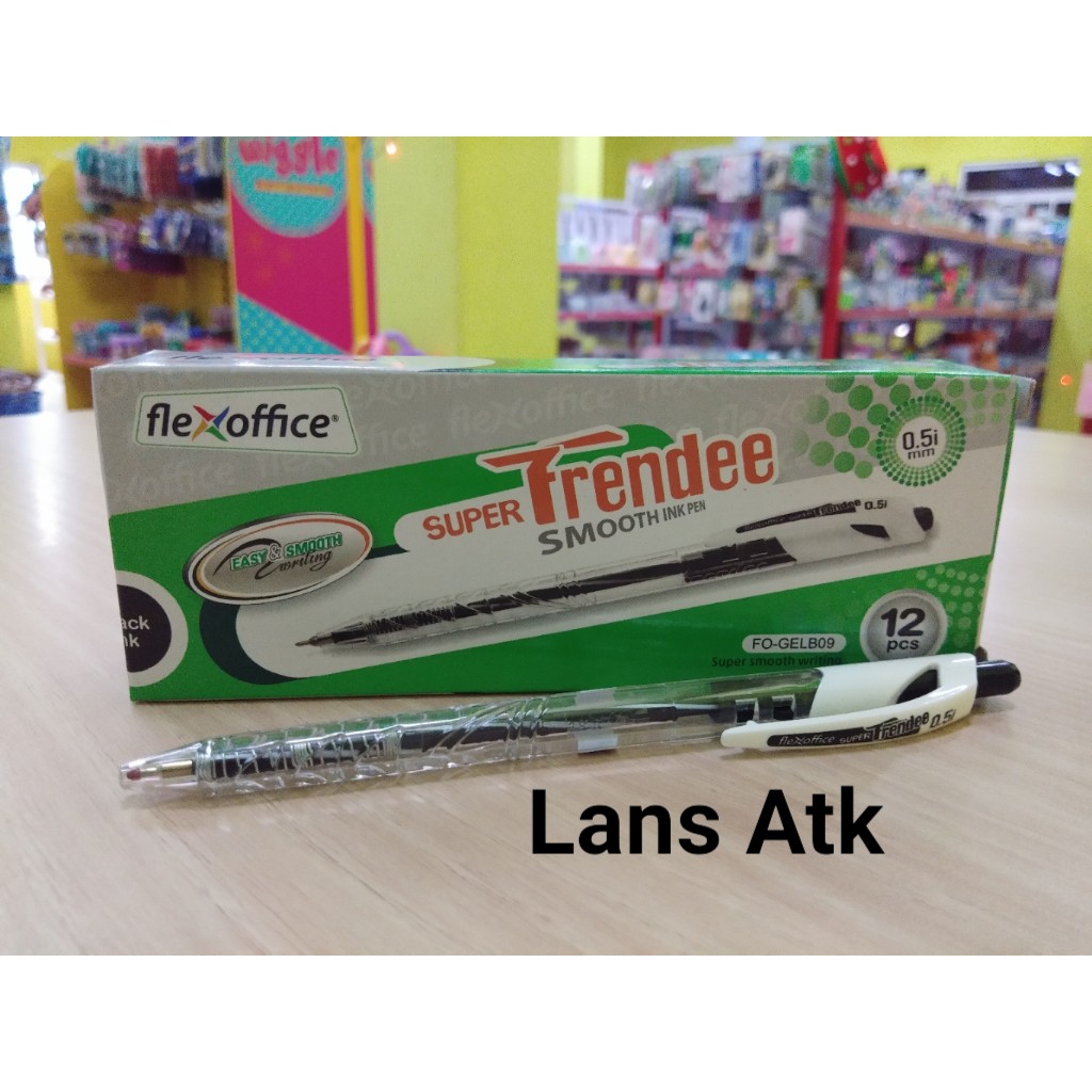 

Pulpen / Ballpoint / Pen Flexoffice Super Trendee FO-GEL09 0.5mm BLACK