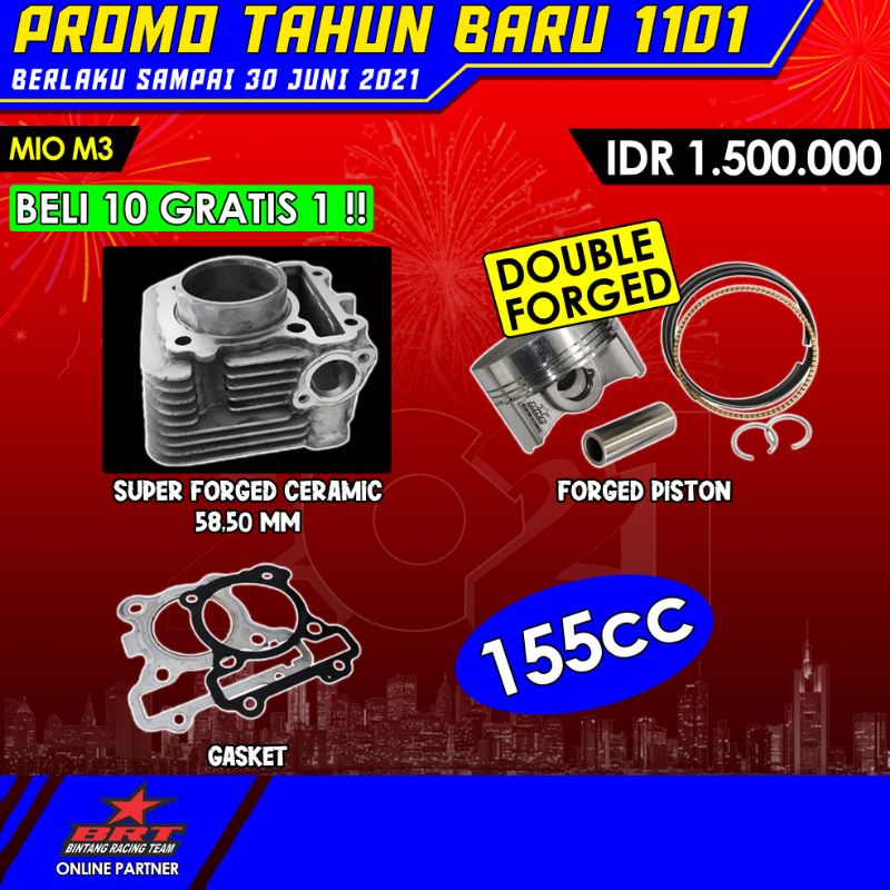 BLOK MIO M3 BRT CERAMIC PISTON FORGING 58,5