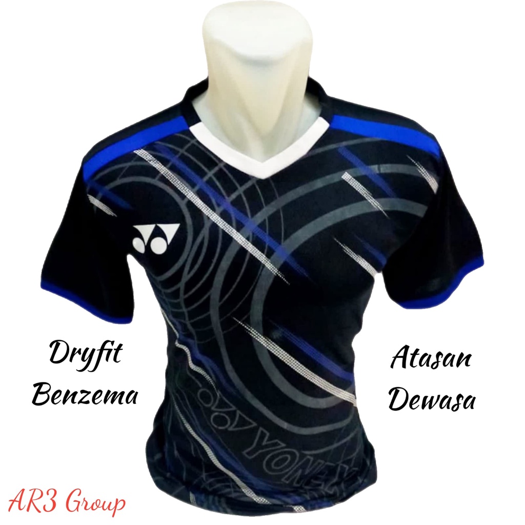Baju atasan olahraga pria/wanita baju badminton baju bulutangkis baju volly baju olahraga motif terbaru