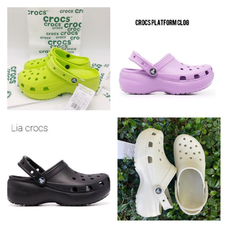 Crocs classic Platform Clog woman / Sandal Crocs wanita / Crocs Platform