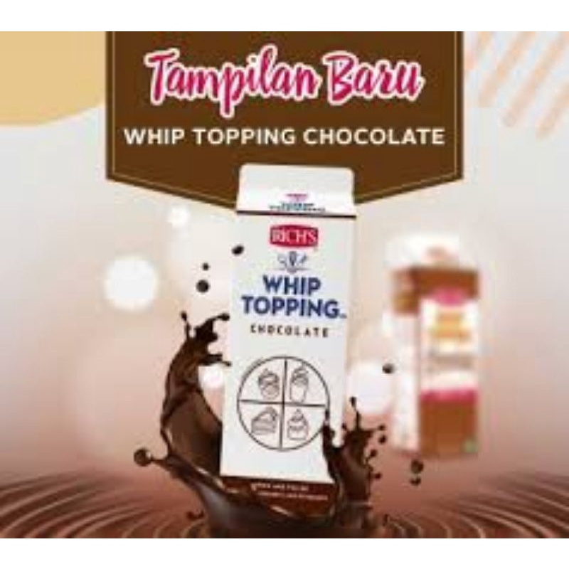 

Rich'S Whip Topping Chocolate / Richs Whipping Cream Cokelat 907 gr