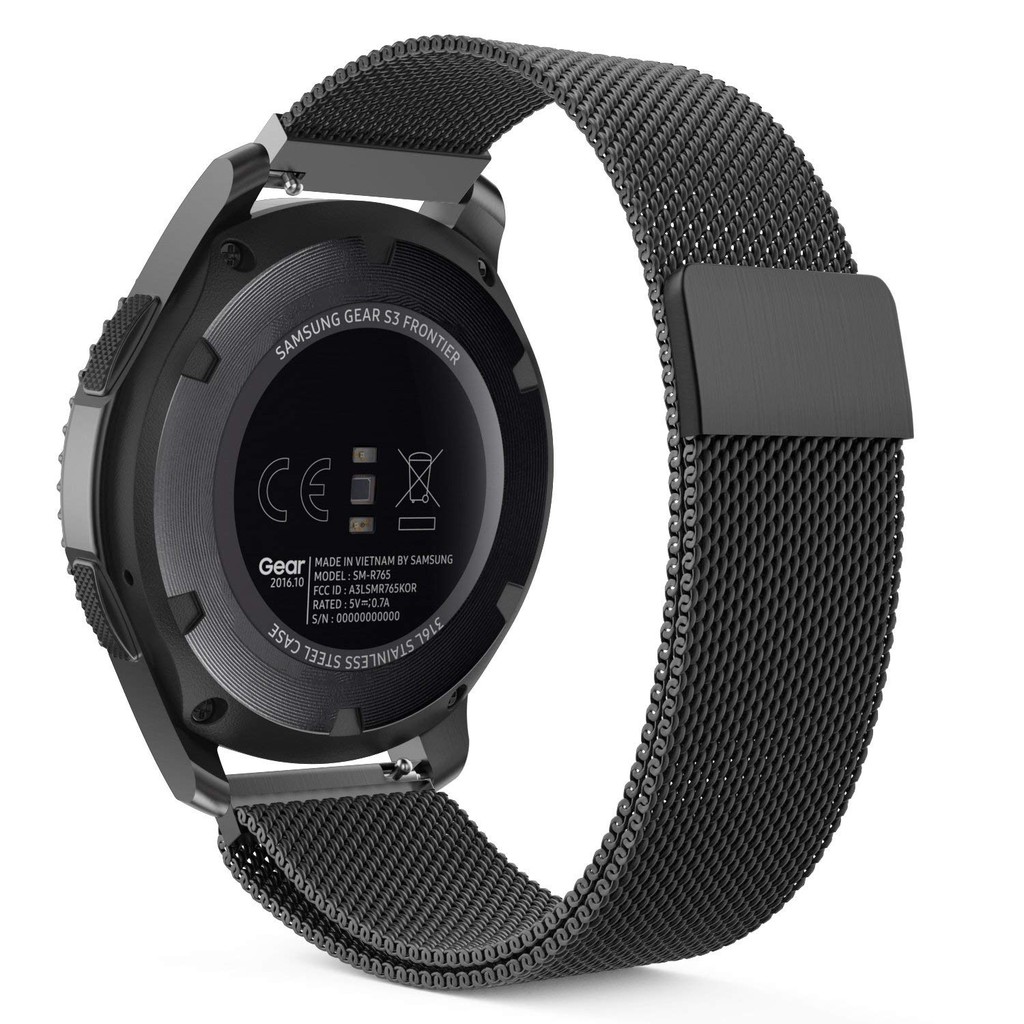 Metal Strap Samsung Gear S3 Frontier / Classic 22mm / Amazfit Pace 2 Stratos - MILANESE Loop