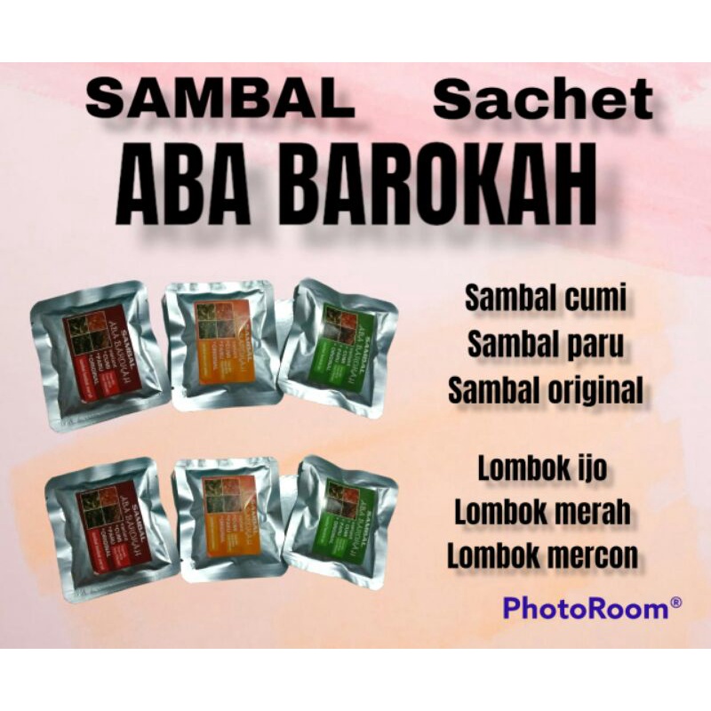 

sambel cumi sachet ABA BAROKAH
