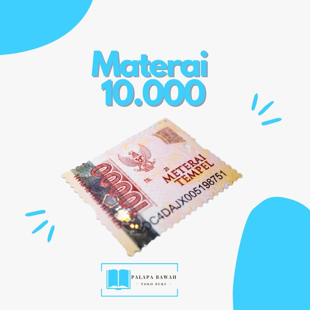 [KODE 8PFES] MATERAI 10000 ASLI