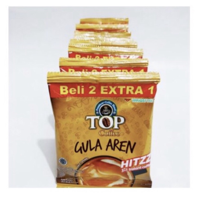 

TRS255 -1 RENCENG ISI 15 SACHET TOP KOPI GULA AREN Coffee Instant 22 gr Wings Food PROMO MURAH