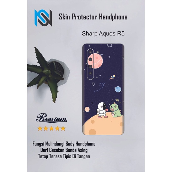 2pcs Garskin HP Sharp Aquos R5 Motif RG - Custom motif via chat