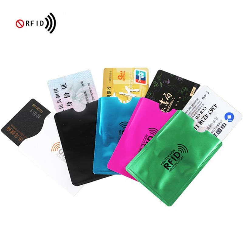 Sampul Pelindung KTP Kartu ATM Credit Card Anti Maling RFID Blocker Trans Jakarta Emoney SIM Kartu parkir Pelindung anti gores anti lusuh melindungi segala kartu ukuran universal kartu credit dompet kartu Anti Rfid Wallet Blocking Reader Lock Bank Card