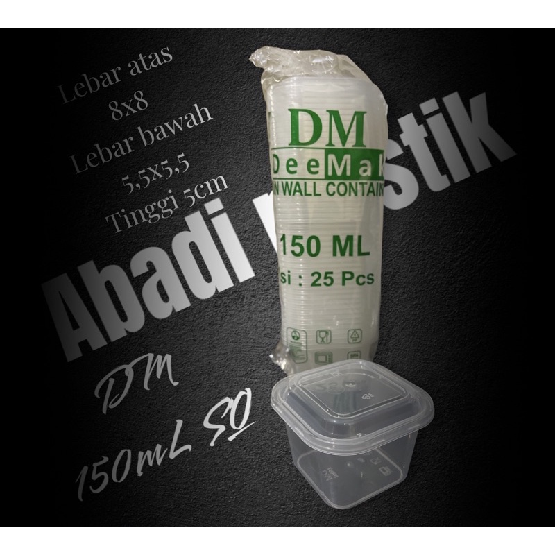 DM 150 SQ/ THINWAL/ CUP 150ML /CUP SAMBEL