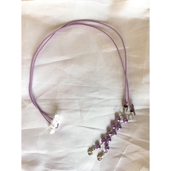 STRAP MASKER MUTIARA KALUNG SEKALIGUS KONEKTOR MASKER HIJAB DAN NON HIJAB MURAH CANTIK GEMES